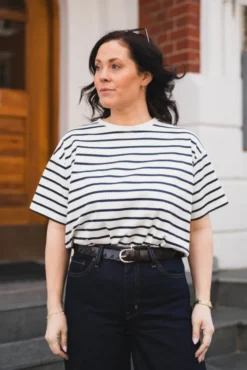 Leana Tee STP Egret/Sky Cap