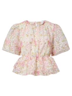 Leanna SS Top Pristine Leanna Aop