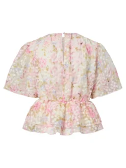 Leanna SS Top Pristine Leanna Aop