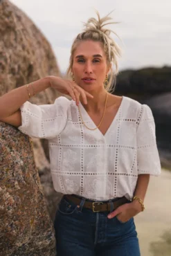 Lea 2/4 Shirt Egret