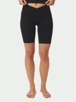 Lea Wrap Shorts Black