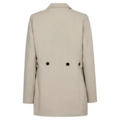 Leena Linen Fitted Blazer Bone