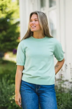 Lena SS Knit Pullover Lichen
