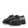 Leo Moc Toe Shoe Smooth Leather Black