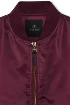 Leon Bomber Fig Burgundy