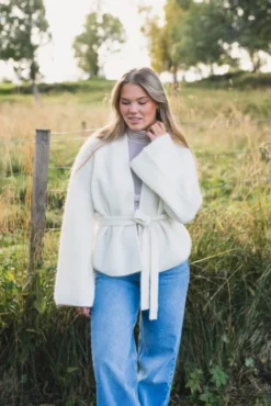 Lila Mohair Cardigan Eggshell