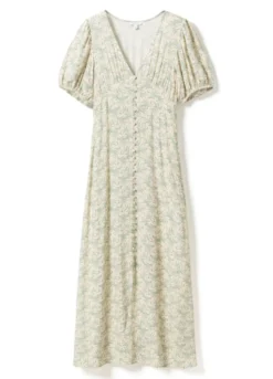 Lilith SS Maxi Dress Dolley Yellow Print