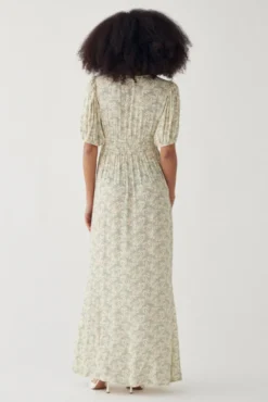 Lilith SS Maxi Dress Dolley Yellow Print