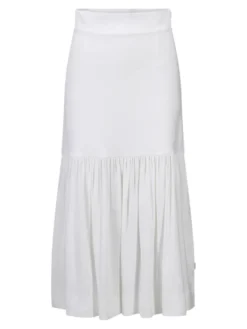Lill Linen Skirt White