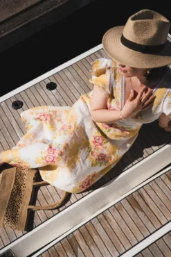 Linen V-Neck Dress Amore