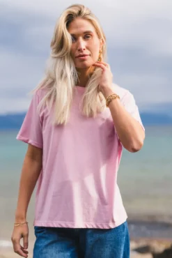Linn Logo Tee S Lilac/Fairy T