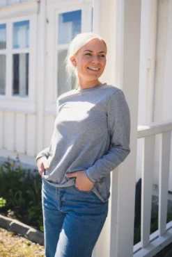 Lisa Longsleeve Grey Melange
