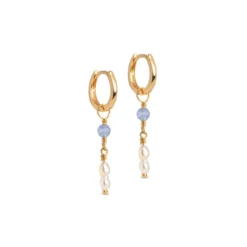 Liva Hoops Blue Quartz
