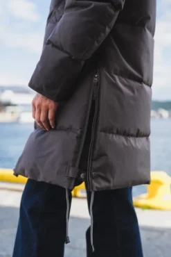 Longbear Hooded Down Coat Earth Brown