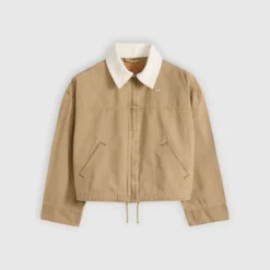 Loose Workwear Jacket Canvas Kelp