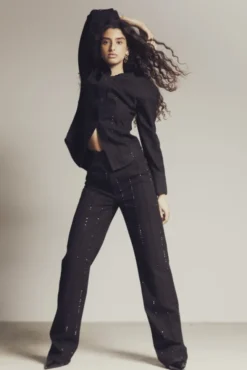 Luca Embellished Black