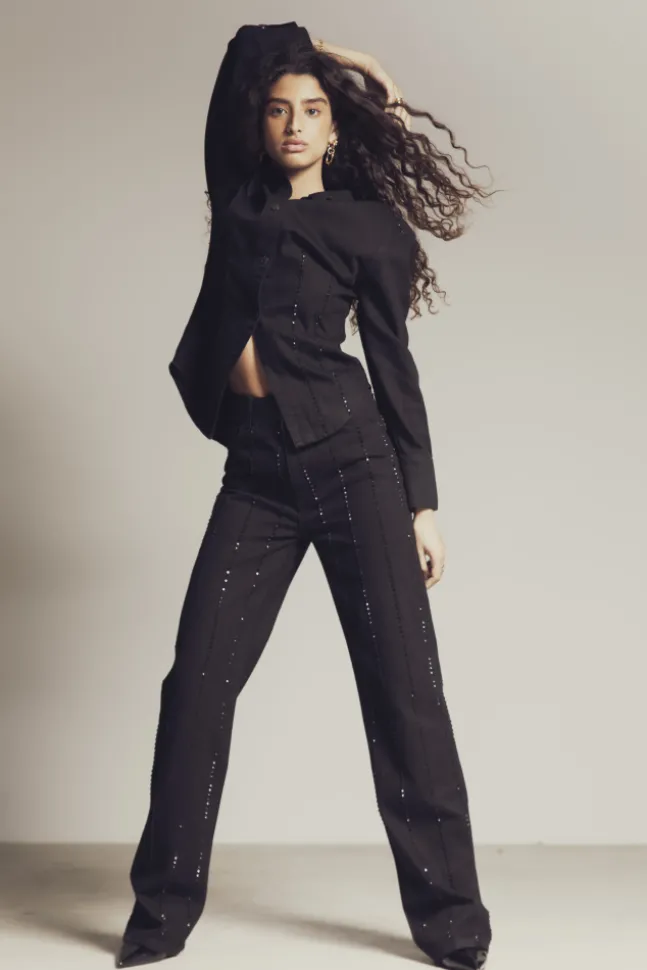 Luca Embellished Black