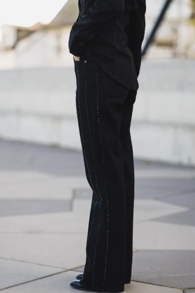 Luca Embellished Black
