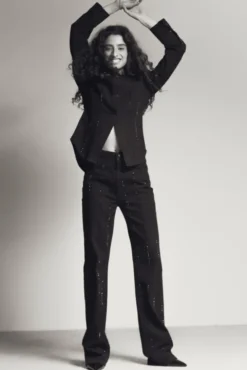 Luca Embellished Black