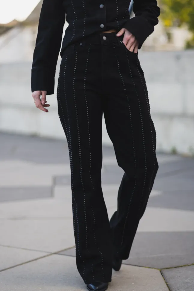 Luca Embellished Black