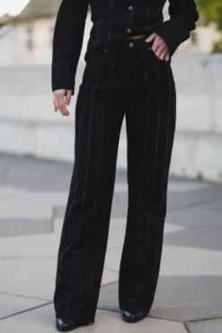 Luca Embellished Black