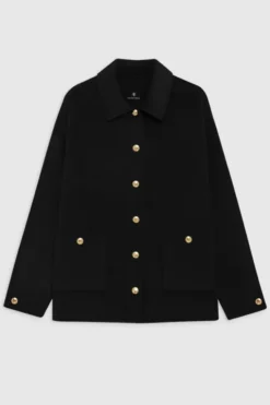 Luca Jacket Black Cashmere Blend Black