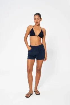Lucca Solid Shorts Navy