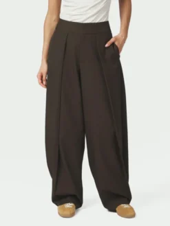 Lucille Structure Pants Dark Brown