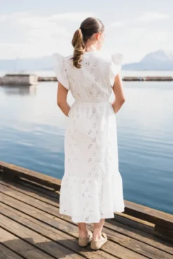 Luna CS Long Dress Star White