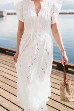 Luna CS Long Dress Star White