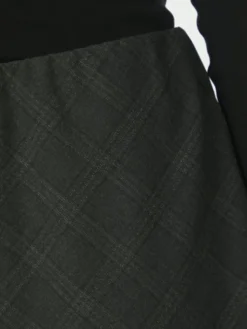 Lunna Check Short Skirt Antracit