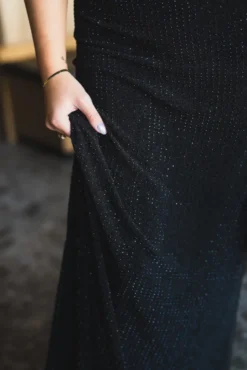 Luxe Sequin Skirt Black