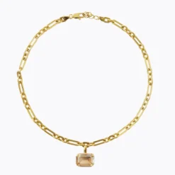 Lydia Chain Necklace Gold Golden Shadow