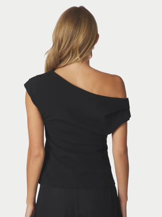Mabelle Drapy Top Black