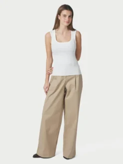 Malba Solid Pants Camel