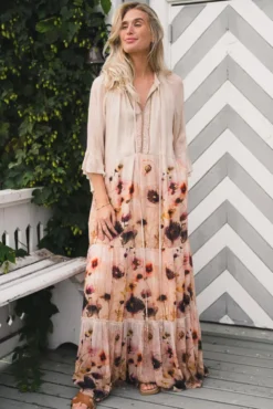 Malika Dress Bleeding Petals