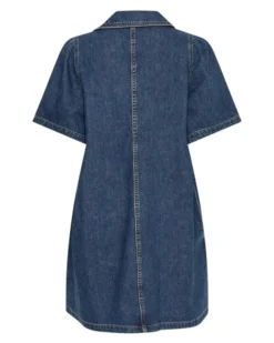 Manna Alena 2/4 Dress Mid Blue Wash