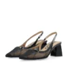 Maralyn Slingback Mesh Black Lace