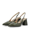 Maralyn Slingback Patent Olive