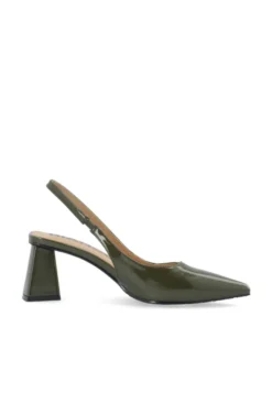 Maralyn Slingback Patent Olive