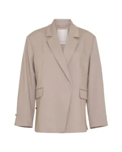 Marceli Oversized Blazer Warm Light Grey Melange