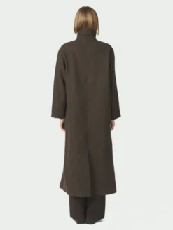 Marcel Mini Check Coat Brown