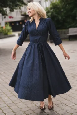 Maria Dress Pinstripe