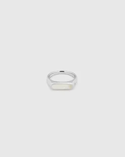 Mario Ring White Mother Of Pearl