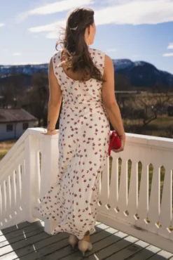 Maris Flower Dress Offwhite