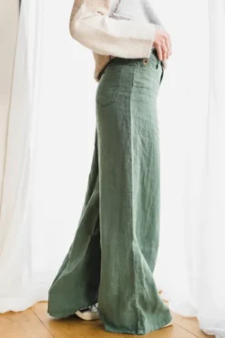 Marlene Linen Summer Dark Ivy