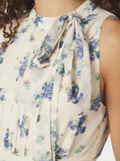 Marli Amazing Chiffon Rose Dress Light Blue