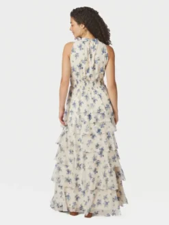 Marli Amazing Chiffon Rose Dress Light Blue