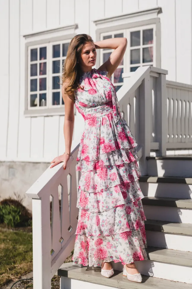 Marli Big Flower Dress Creme