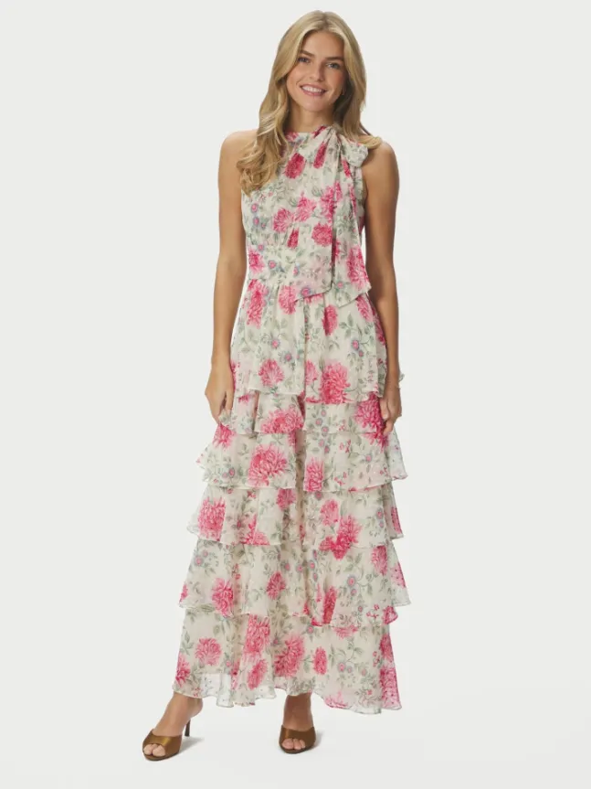 Marli Big Flower Dress Creme